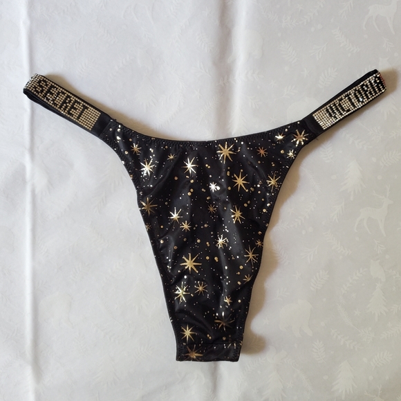 Victoria's Secret Other - 💕🔥NWT Victoria's secret bombshell shine strap Brazilian panties Medium black